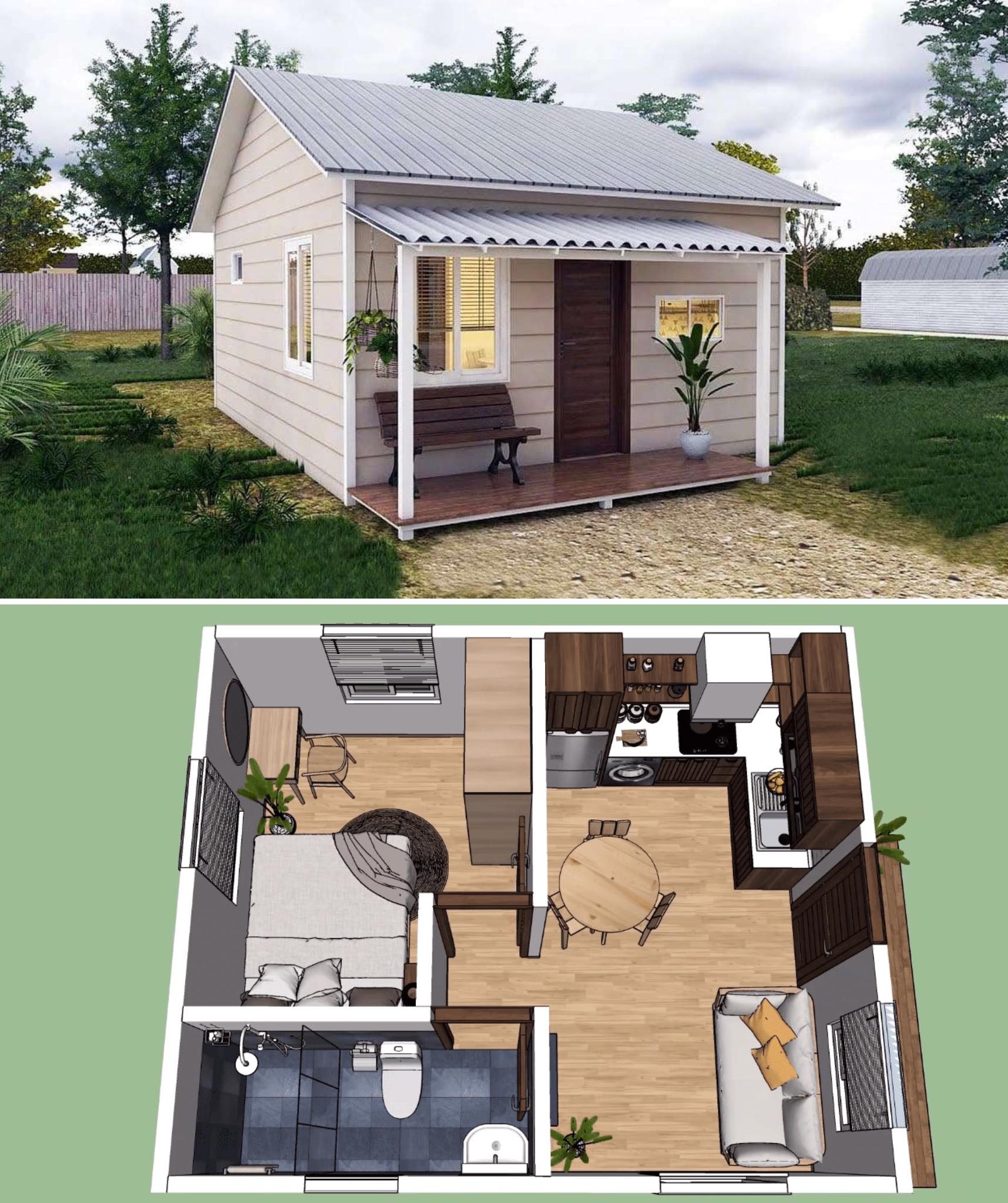 The meme is a visual representation of a tiny house with a large, empty space inside. The text "I don't have a tiny house, I have a tiny mind" is written above the image, implying that the person's mind is so small that they can't even fill the tiny house. The joke is that the person's mind is so small that it's not even a match for the tiny house, making it a humorous and relatable observation.